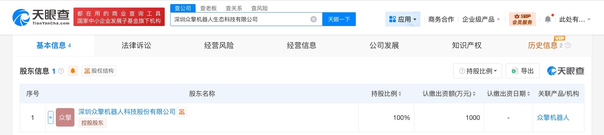 众擎机器人成立生态科技公司，注册资本1000万，加码人工智能基础软件开发